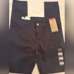 Levi's Womens 710  Black Super Cargo Skinny Work Farm Jeans. 29x30